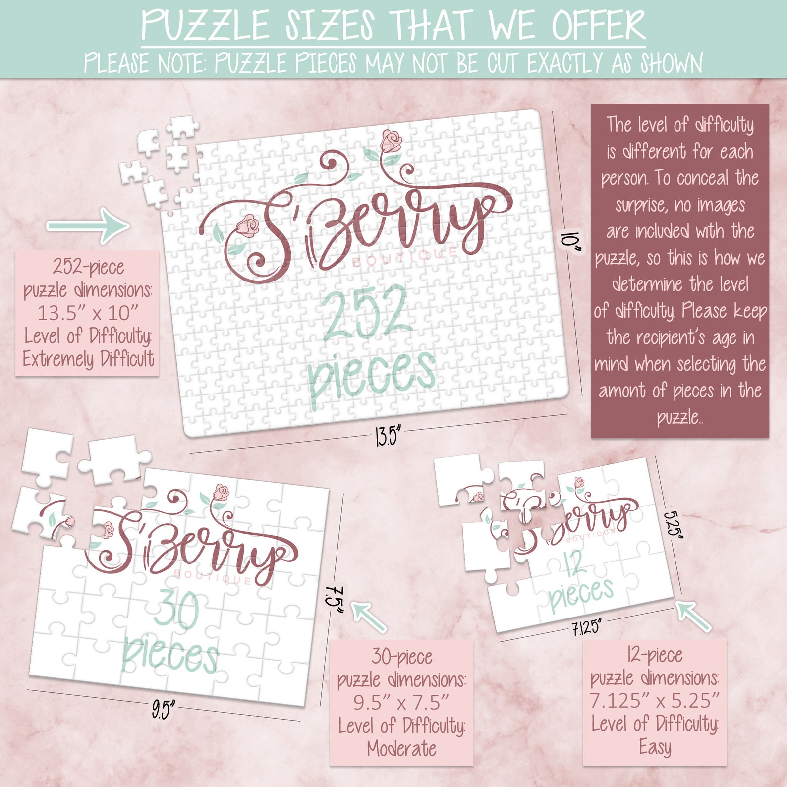 Create Your Own Puzzle Pregnancy Announcement Custom Etsy