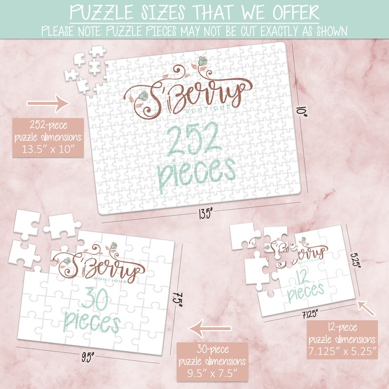 Custom Puzzle CYOP0141 Pregnancy Announcement Announcement Ideas Personalized Puzzle Create Your Own Puzzle Wedding Announcement