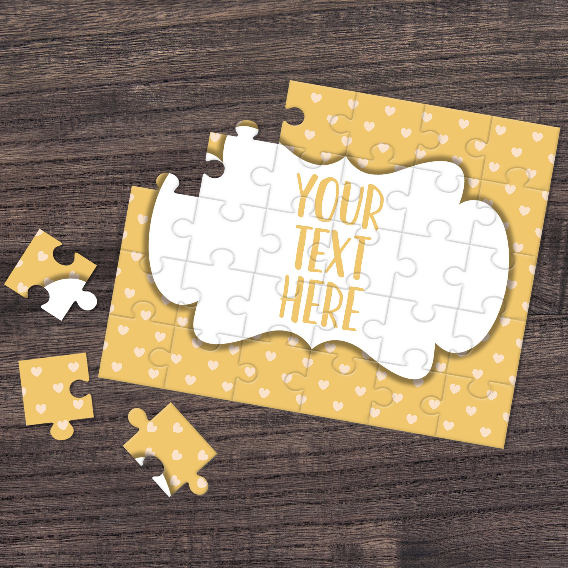 Create Your Own Puzzle Pregnancy Announcement Custom Etsy