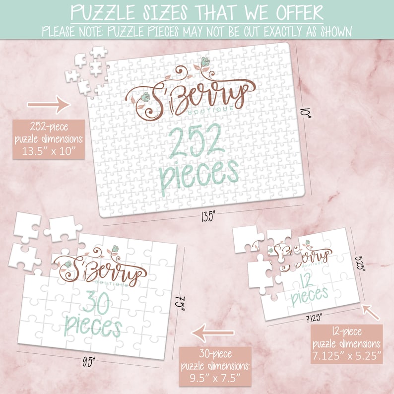 Pregnancy Announcement Custom Puzzle Wedding Announcement CYOP0077 Create Your Own Puzzle Announcement Ideas Personalized Puzzle