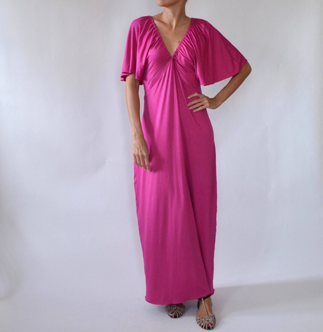 Fuchsia Wrapped Maxi