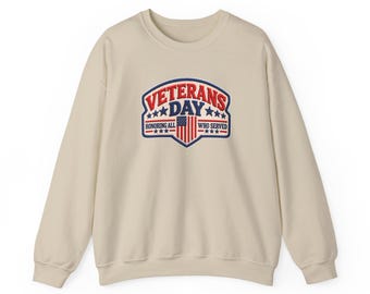 Veterans Day Patriotic Emblem Sweatshirt