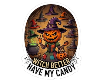 Kiss-Cut Witch Better Have My Candy Stickers