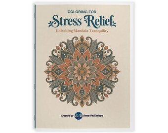 Stress Relief Mandala Coloring Book | Mindfulness Activity