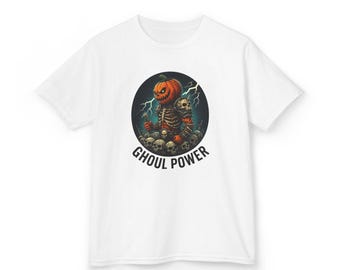 Ghoul Power Pumpkin Skeleton Tee