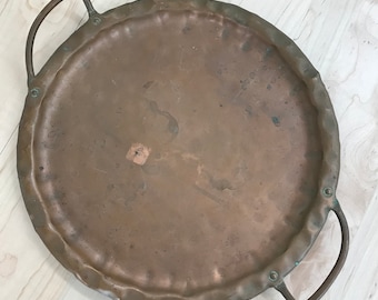 Erhard Glander copper tray hand wrought