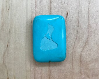 Reconstructed Turquoise pendant stone with Block Island RI