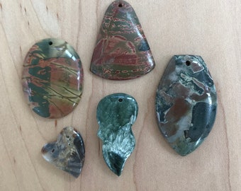 5 stone pendant beads