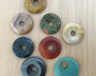 donut stone bead assortment