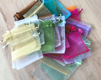 35 organza drawstring bags pouches