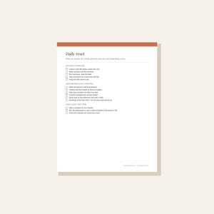 Apartment Cleaning Schedule Printable, Weekly Cleaning Checklist, Daily Reset List, Monthly Deep Clean Planner, Roommate Chore Chart PDF image 3