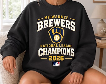 Milwaukee Brewers 2026 NL Champions Sweatshirt, Brewers Baseball Crewneck, National League Champions Pullover, Baseball Fan Gift