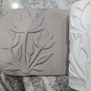 Lotus Bloom Texture Roller for Pottery