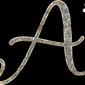 Bling Lettering Bling Sparkly Diamond Alphabet Commercial Use Sublimation Graphic ...
