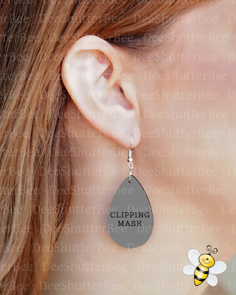 Sublimation Earring Mockup Teardrop Earring Mockup Layered Etsy