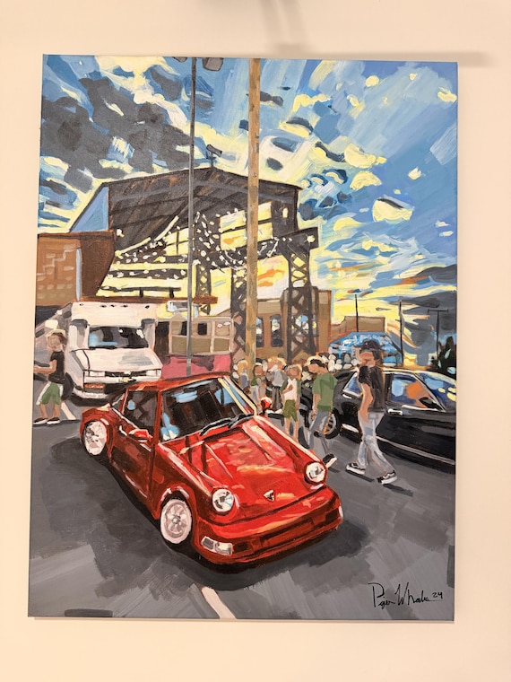 Minnesota Car Show with Red Porsche – Original