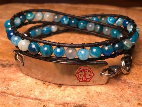 Beaded medical bracelets sale