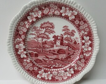 Speiseteller D 26,5 cm Spode Copeland Pink Tower Speiseteller D 26,5 cm Spode Copeland Pink Tower