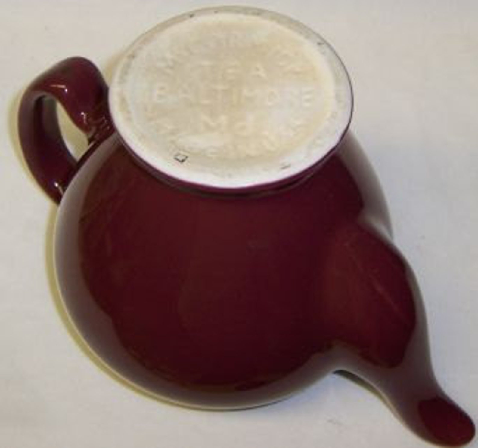 Hall China Burgundy Mccormick Teapot With Lid Baltimore MD Etsy