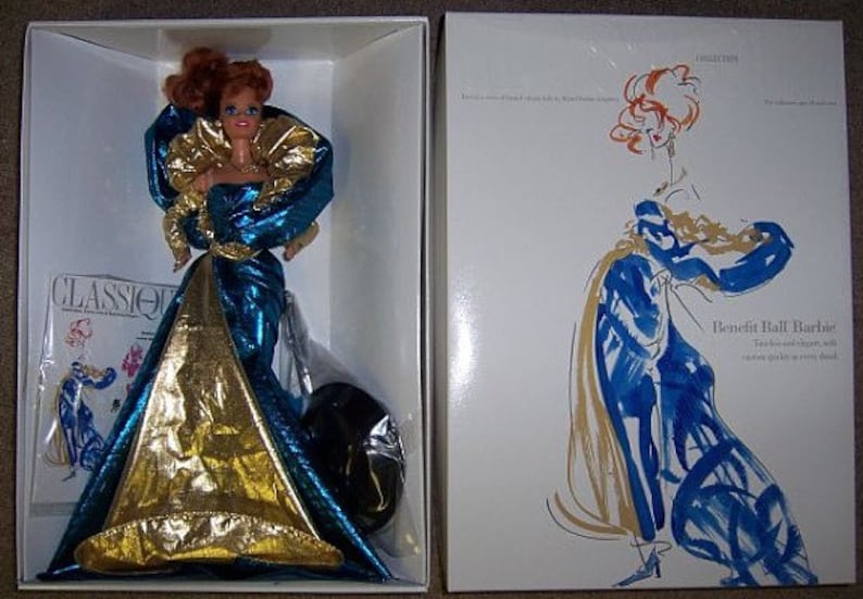 1992 Mattel White BENEFIT BALL BARBIE Doll First in Series | Etsy