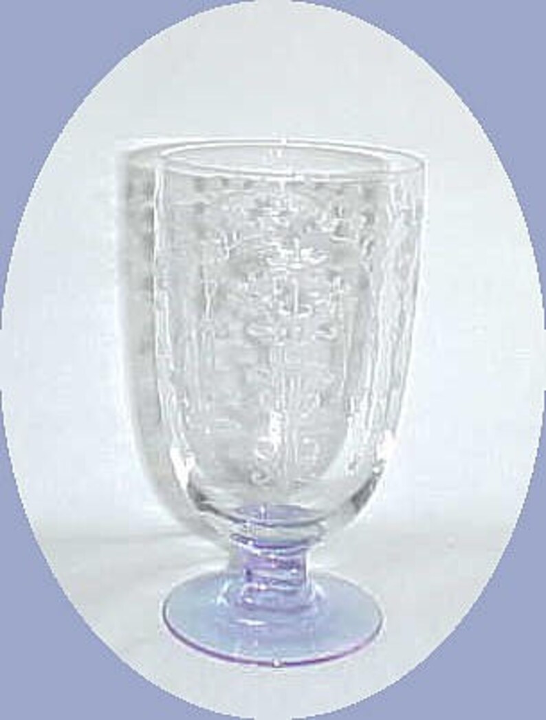 Fostoria Elegant Glass Wisteria MANOR 13 Ounce 5 1/2 Inch Ice Etsy