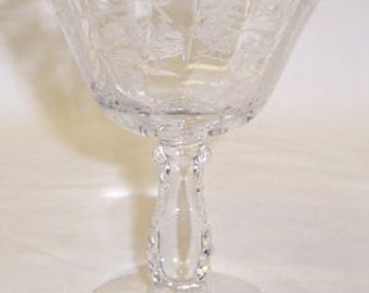 Fostoria Glass Crystal HEATHER 5 Inch Low FOOTED SHERBET Dish