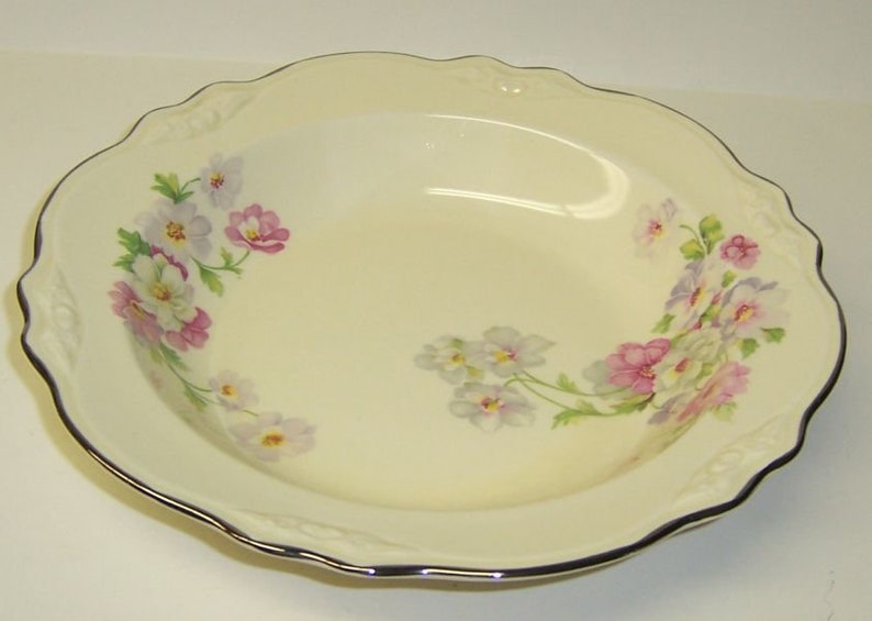 Homer Laughlin China Virginia Rose FLUFFY ROSE 8 3/8 Inch Rim Etsy