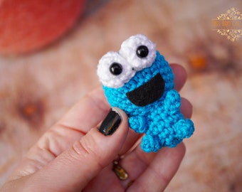 Amigurumi Cartoon blue monster inspiration TV Show