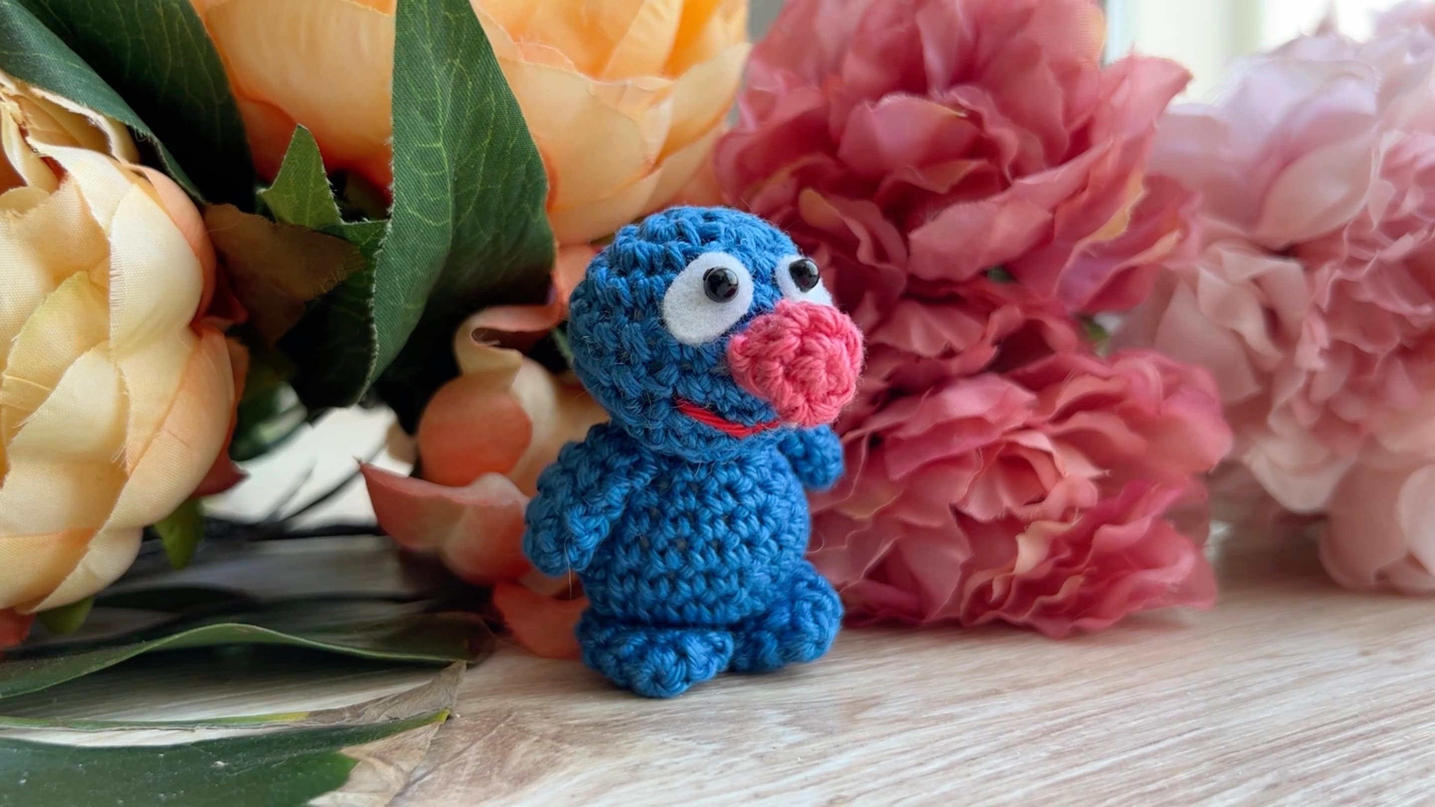 Inspired Blue Monster With Pink Nose - Etsy