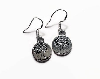 Tree of Life Earrings/ Tree Earrings/ Dangle Earrings/ Drop Earrings/ Silver Earrings/ Dainty Earrings