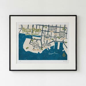 Fells Point Baltimore Map Print | Historic Waterfront Art (Limited Edition)