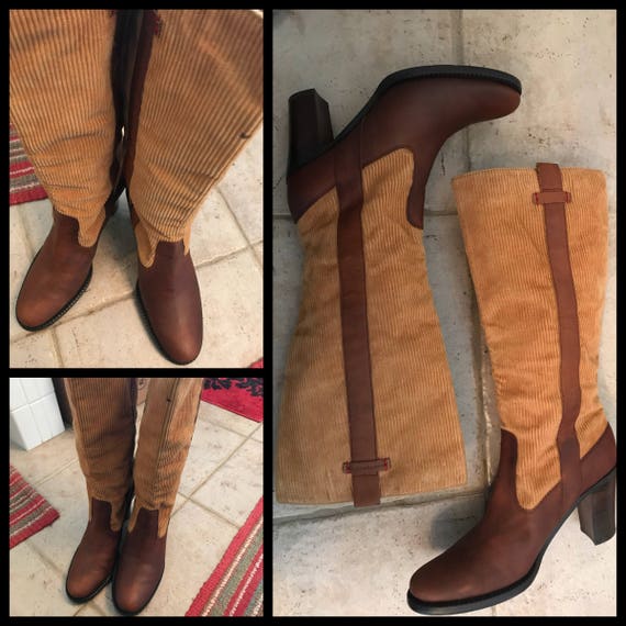 tommy hilfiger two toned boots