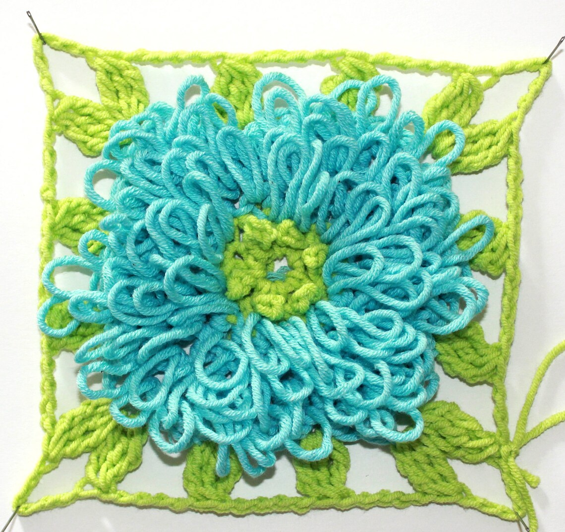 Crochet PATTERN Zinnia Popup Blanket Baby Home Decor Etsy