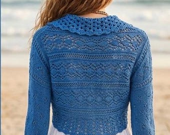Knit Shrug, Knit Bolero, Knit  sleeves, Sizes XS to Plus Sizes