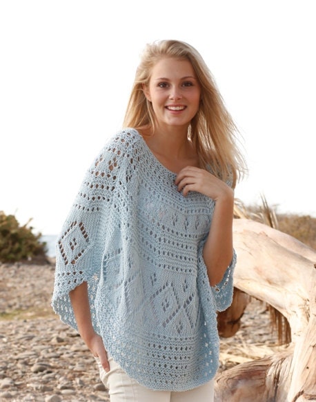 Knit Poncho, Lace Poncho, Lace Cover Up, Beach Cover up Sizes S to XXXL ...