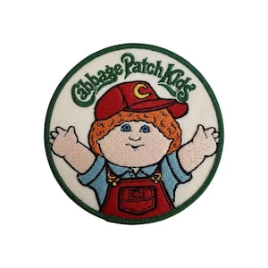 Parche bordado de Cabbage Patch Kids para niño – Personaje de muñeca retro de los años 80