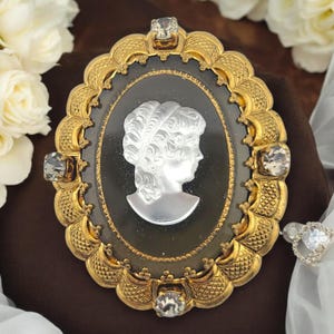 W Germany Cameo Brooch - Etsy