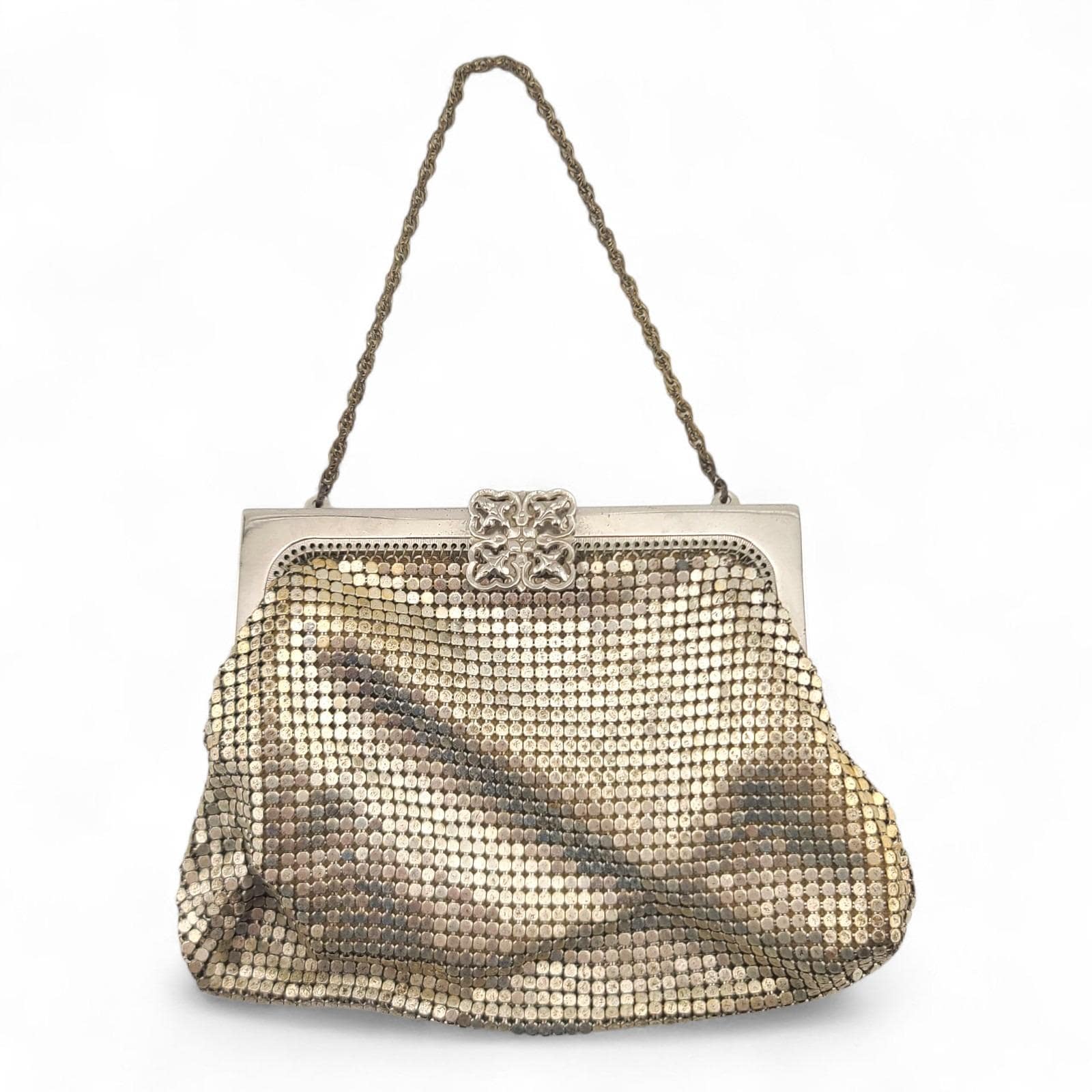 Whiting & Davis U.S メタルメッシュ パーティーバッグ Whiting and Davis Silver Mesh Bag - Etsy