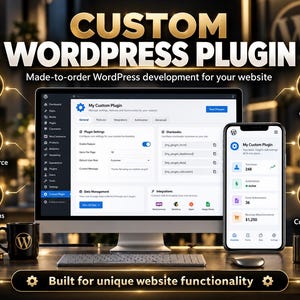 Custom WordPress Plugin Development | Website Feature, WooCommerce Function, Automation or Custom Tool