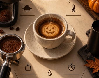 Midnight Espresso, Halloween Wall Art, Printable Digital Download