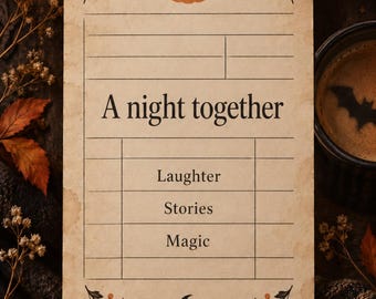 Receipt of a Happy Halloween, Halloween Wall Art, Printable Digital Download, English and Spanish