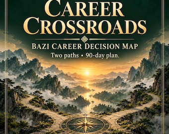 Career Reading | Personalized Chinese Astrology Decision Map & 90-Day Plan PDF