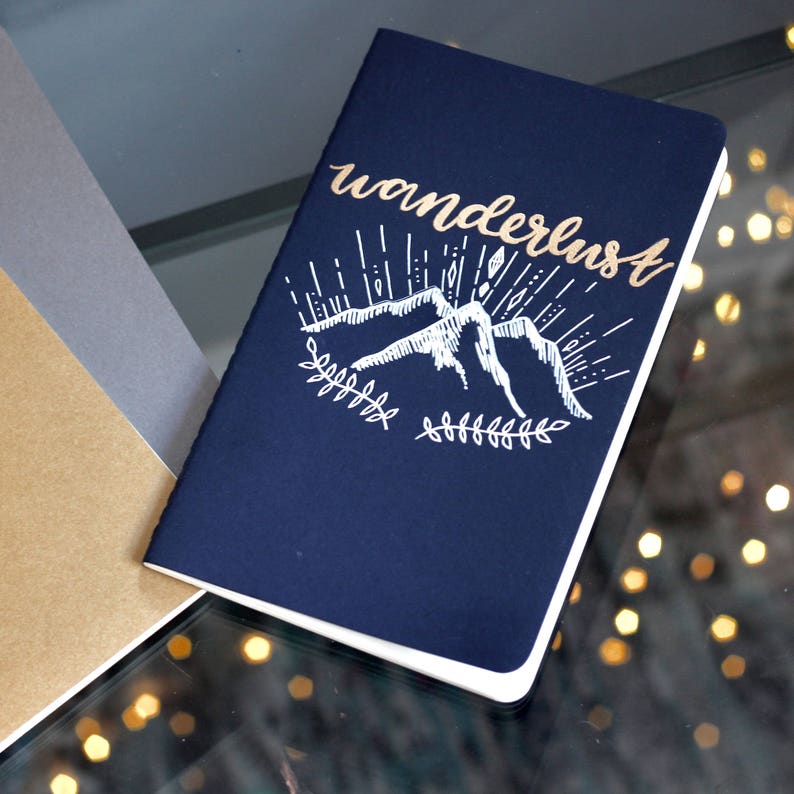 Custom Journal Personalized Moleskine Notebook Hand Lettered Etsy