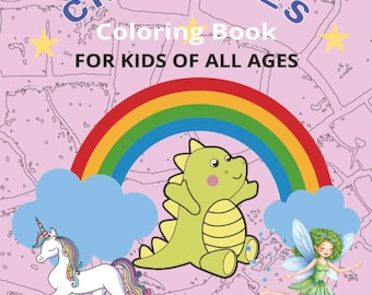 Magical Creatures Coloring Book For Kids of All Ages (Digital PDF)