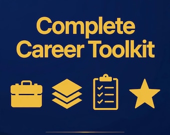 Complete Career Toolkit Bundle, All 7 HiredReadyCo Products, Resume Interview Salary Negotiation LinkedIn Cover Letter Kit Digital Download