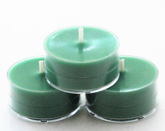 Cucumber Melon Scented Soy Tea Lights - Set of 12, Hand Poured