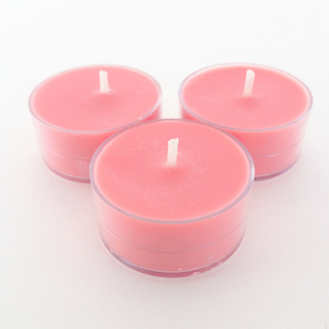 Sweet Pea Tea Lights Soy Tea Light Candles One Dozen Set of 12 Scented