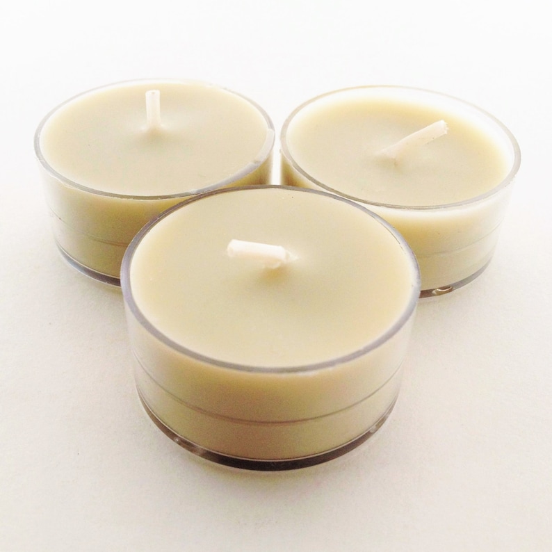 Soy Tea Light Candles Patchouli One Dozen Set of 12 Scented Hand Poured Made in America Made in