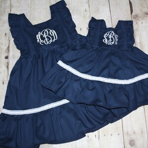 Monogram Any Solid Ruffle Knot Dress Baby, Toddler, and Girls Nova Dress Sz  12m, 18m, 24m/ 2, 3,4,5,6,7,8 Easter Monogrammed Matching Pink - Etsy