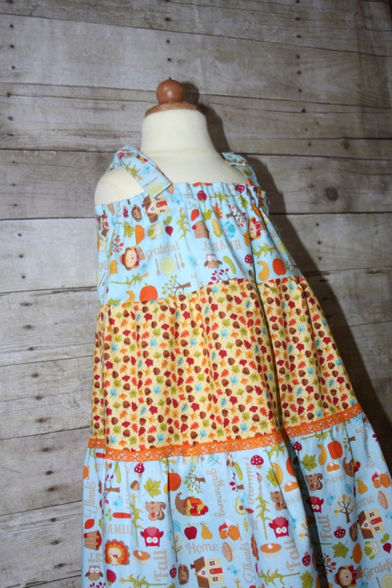 Sz 5 Fall Maxi Dress, Fall Leaves, Thanksgiving, Ready to Ship, Lace Dress,  5t, Fall Portraits, Family Coordinating PB142 - Etsy